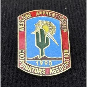 VTG 1990 Western Apprenticeship Coordinators Association WACA Lapel Pin Pin back
